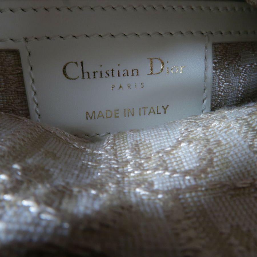 Dior 藤料Wicker Rattan Lady Dior Medium Bag手挽肩背兩用袋-5