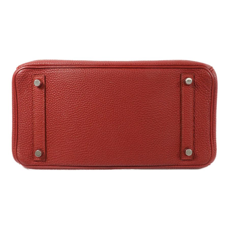 HERMES Togo皮革Birkin 30手挽袋Rouge Garnet-3