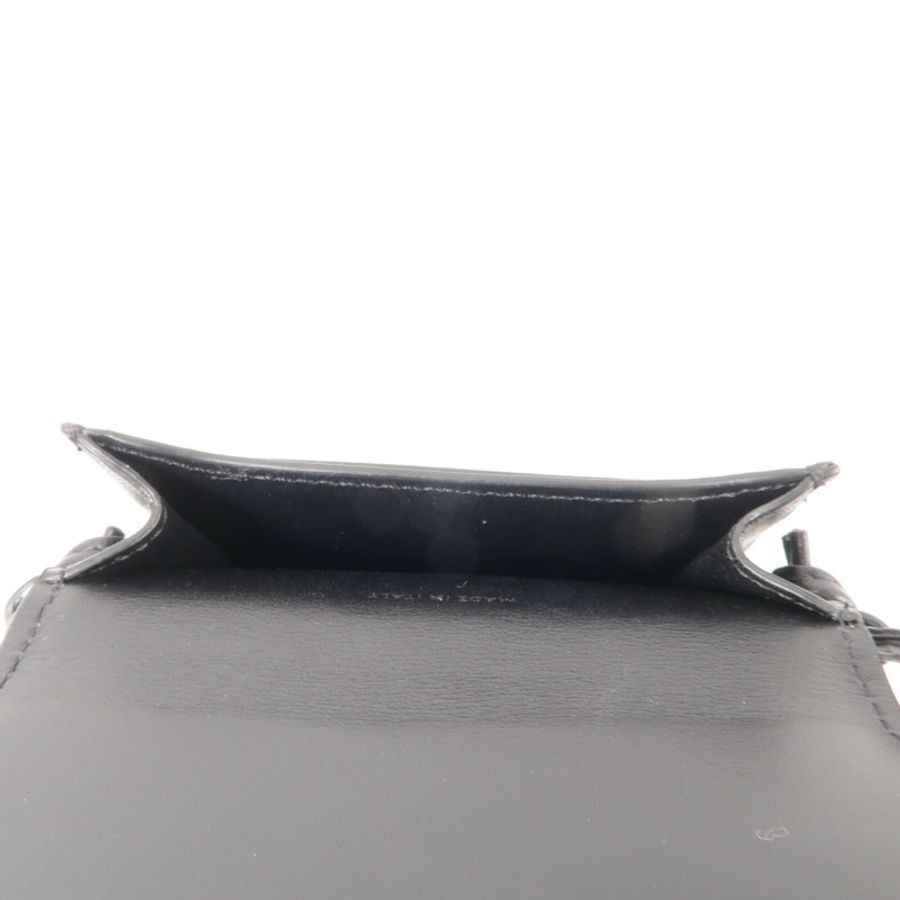 CELINE 牛皮皮革/塗層帆布Triomphe Phone Pouch with Flap肩背袋-4
