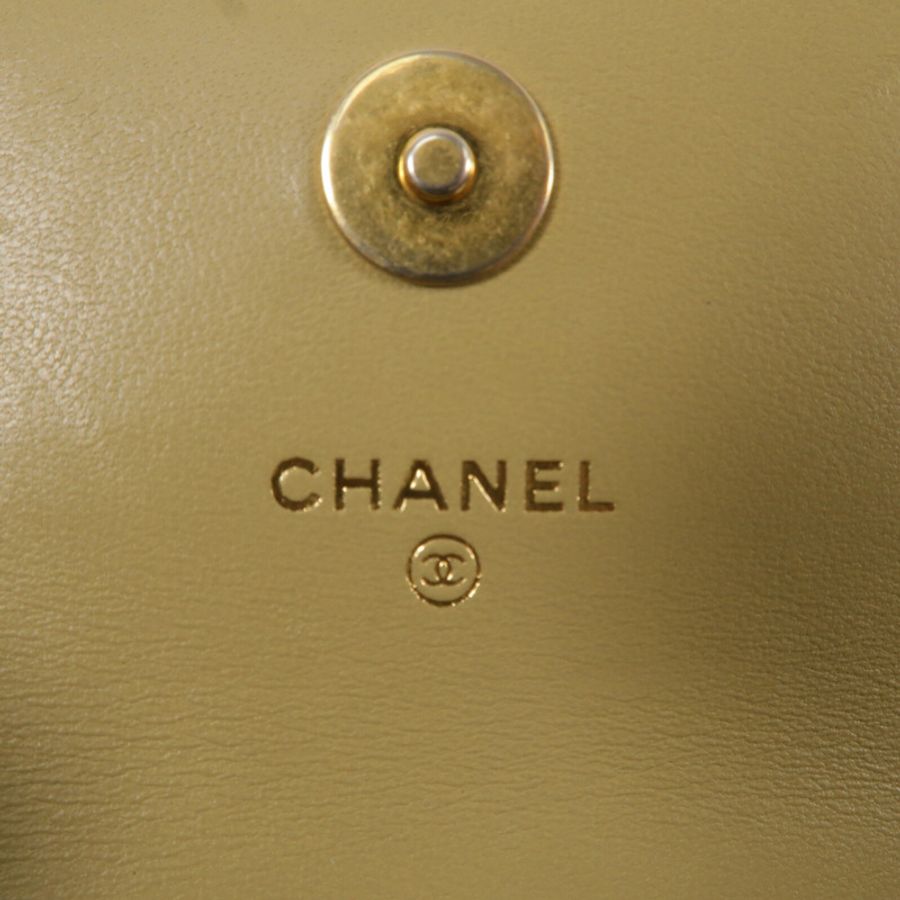 CHANEL 羊皮皮革Chain Shoulder鏈帶手挽肩背兩用袋-5