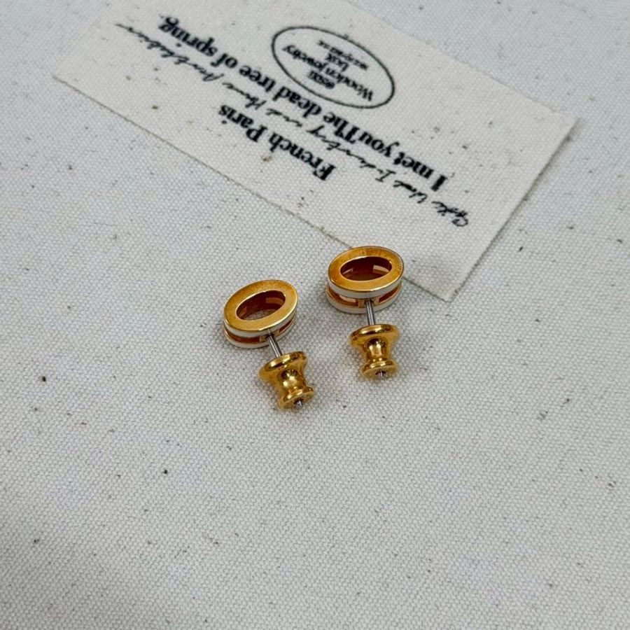🏷️Hermes 愛馬仕.Mini Pop H 耳環 白玫瑰金-2