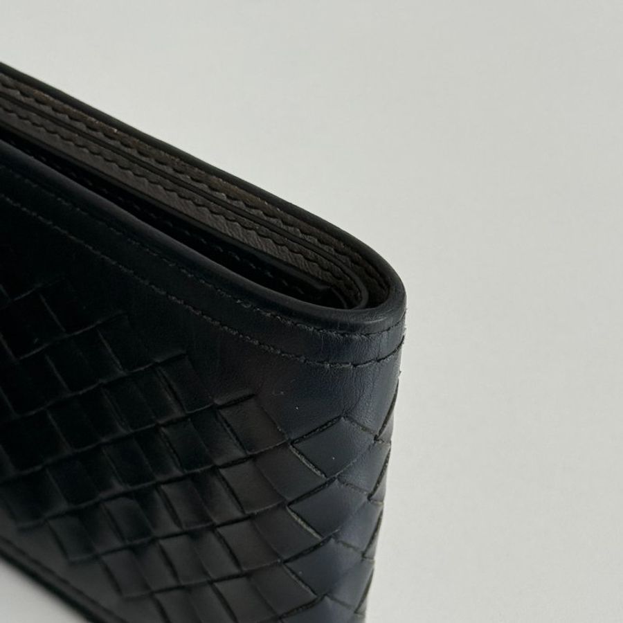 98新🆕 Bottega Veneta BV 編織短夾 深藍色-14