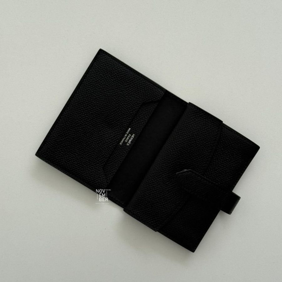 99新🆕 Hermès 愛馬仕 Mini Bearn 黑色銀釦-1