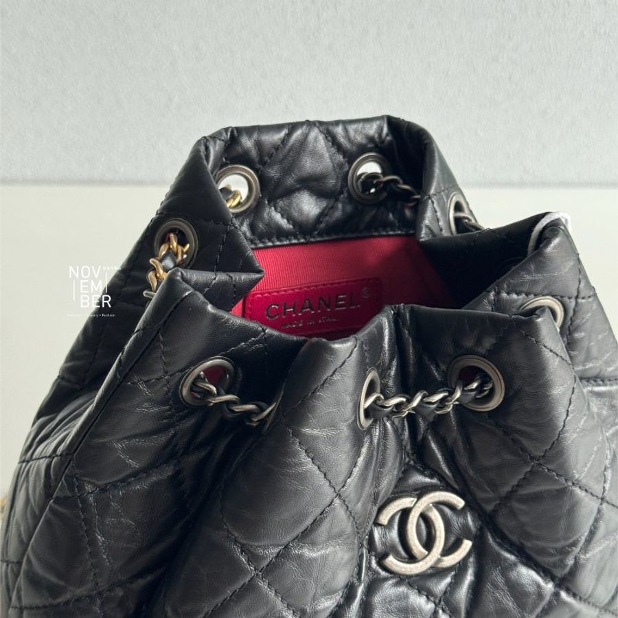 99新🆕 Chanel 香奈兒 流浪後背包 黑色小號-4