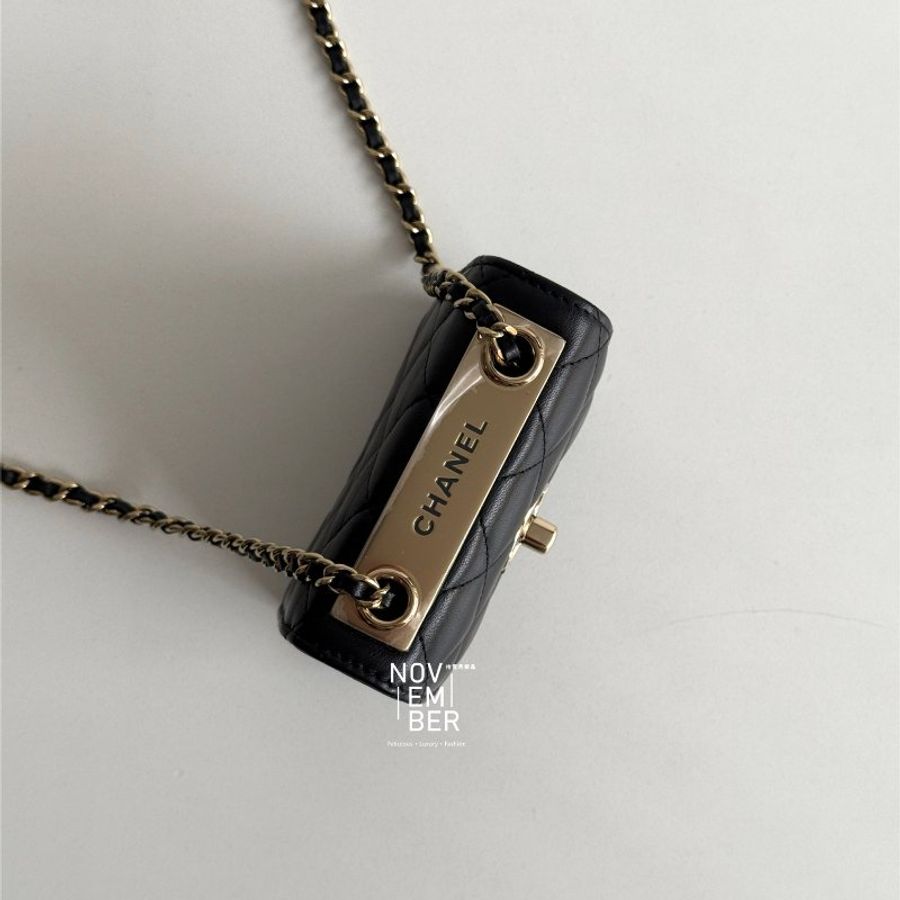 99新🆕 Chanel 香奈兒 Mini Trendy 黑色金釦-3