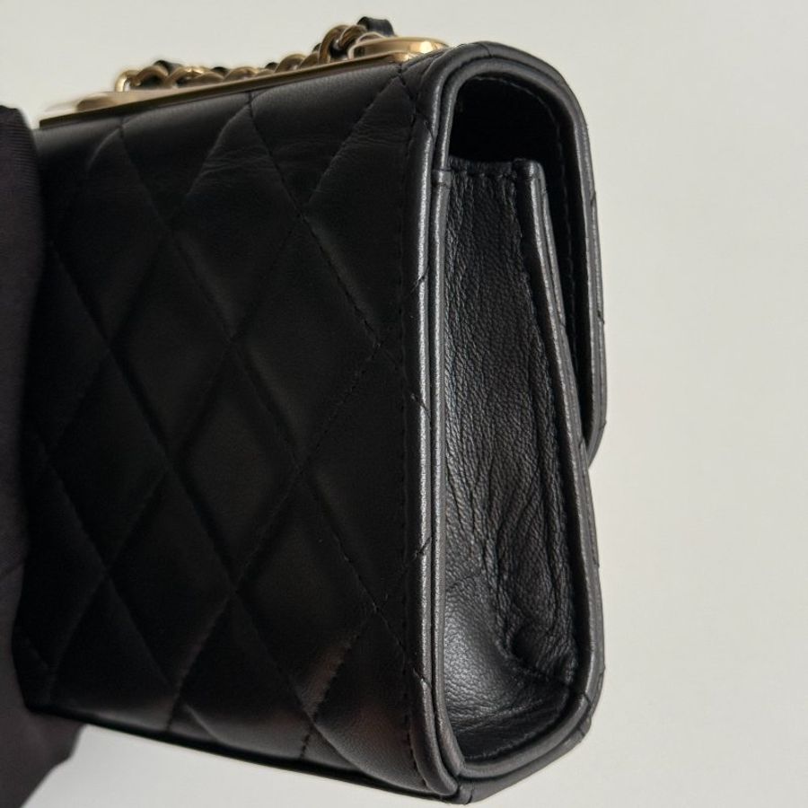 99新🆕 Chanel 香奈兒 Mini Trendy 黑色金釦-11