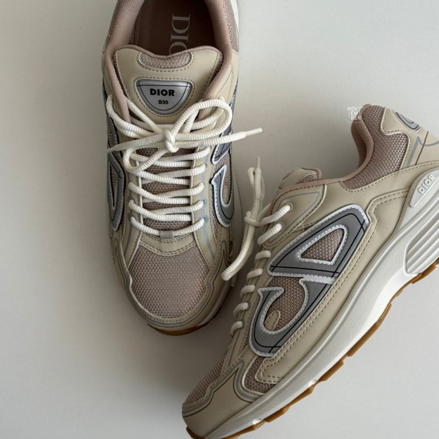 全新🤍 Dior 迪奧 B30 Countdown Sneakers 米色-8