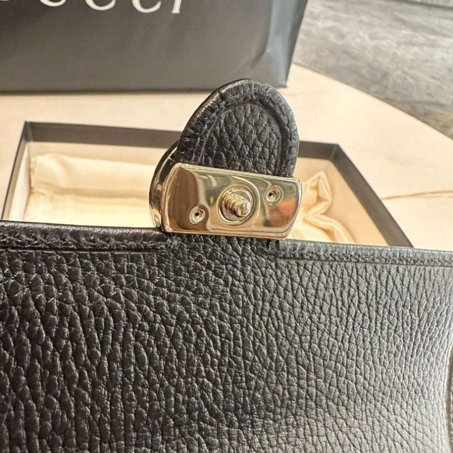 GUCCI INTER LOCK翻蓋長夾-8