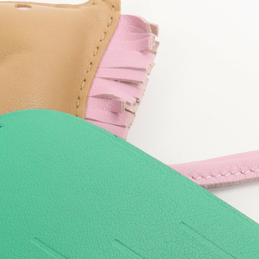 HERMES Milo/Swift皮革Rodeo Pegase MM掛飾Chai/Menthe/Mauve Sylvestre-3