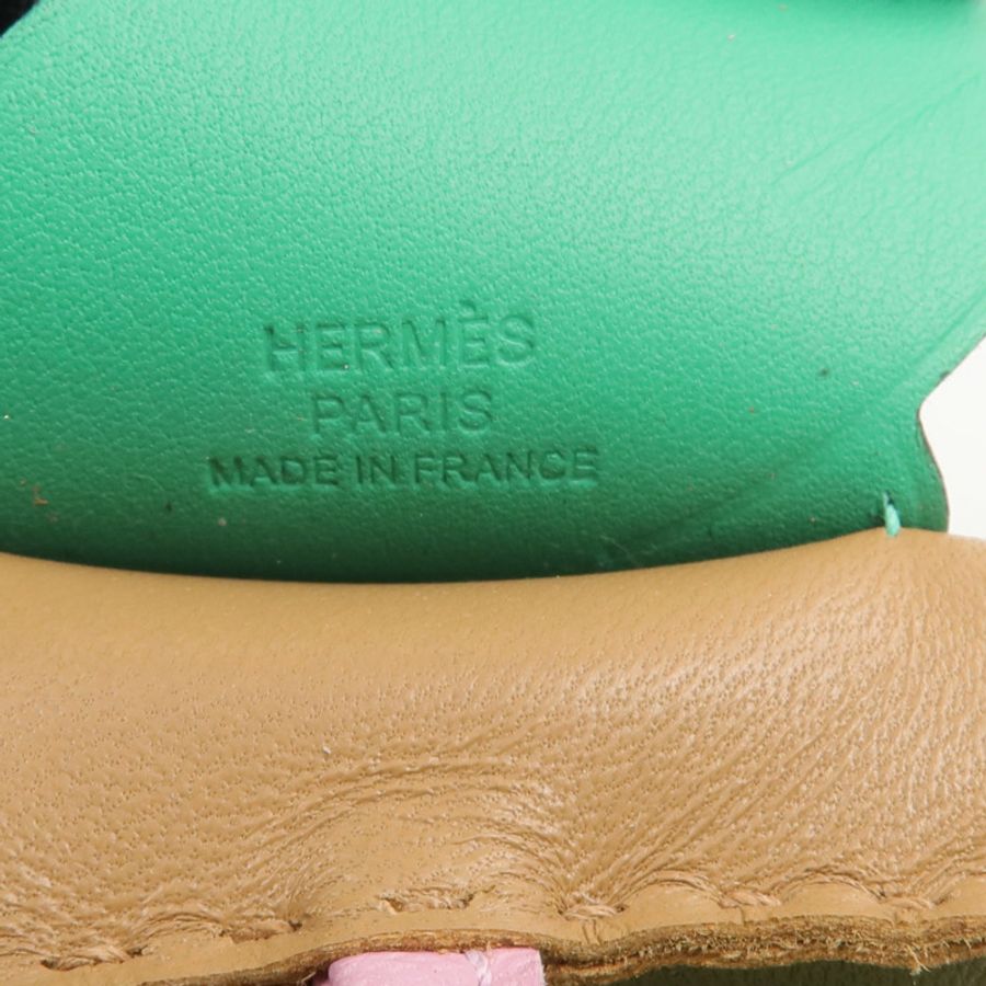 HERMES Milo/Swift皮革Rodeo Pegase MM掛飾Chai/Menthe/Mauve Sylvestre-5