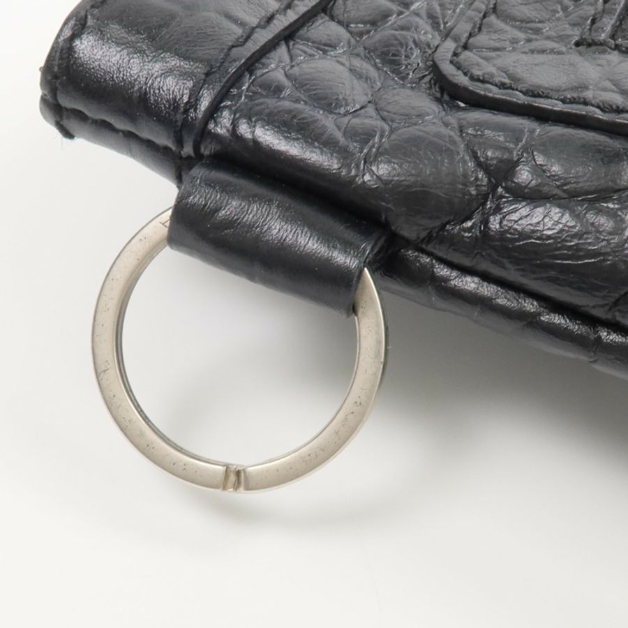 BALENCIAGA 牛皮皮革Crocodile Embossed Classic Clutch手拿包-7