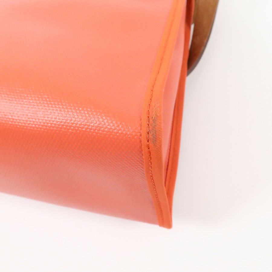 HERMES 帆布Herbag PM手挽肩背兩用袋Orange Mecano/Beige-9