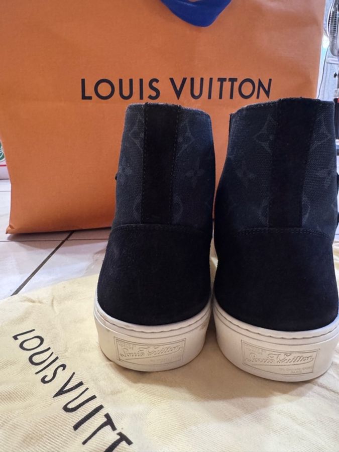 LOUIS VUITTON x FRAGMENT 藤原浩 LV 聯名 高筒 帆布鞋-3