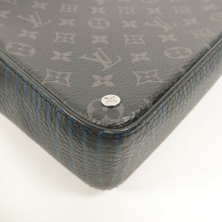 LOUIS VUITTON Monogram Eclipse Volga On Strap肩背袋-13