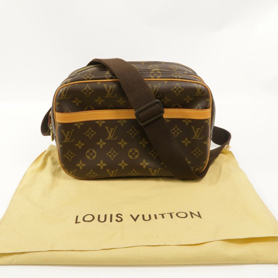 LOUIS VUITTON Monogram Reporter PM肩背袋-9