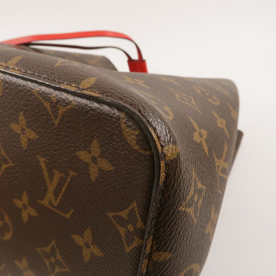 LOUIS VUITTON Monogram Neo Noe Bucket Bag肩背袋Coquelicot-11