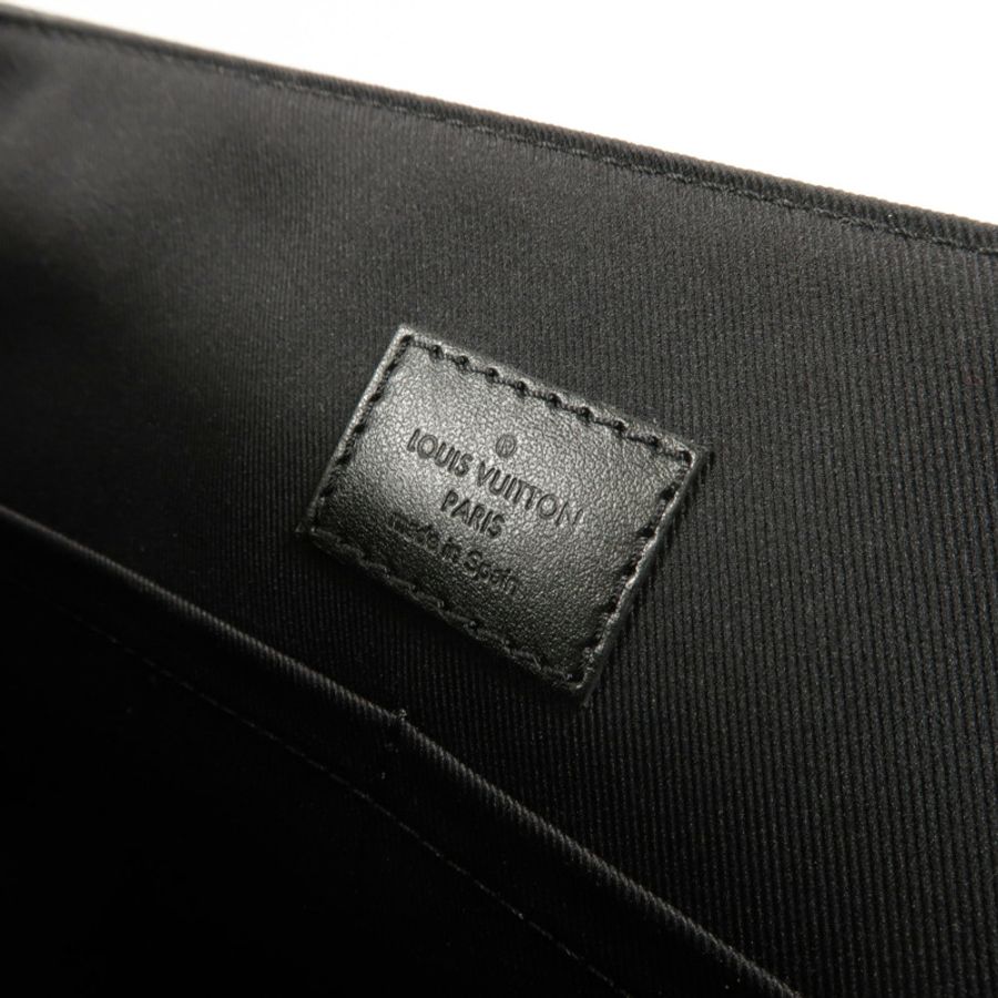 LOUIS VUITTON Monogram Eclipse Saumur Messenger肩背袋-5