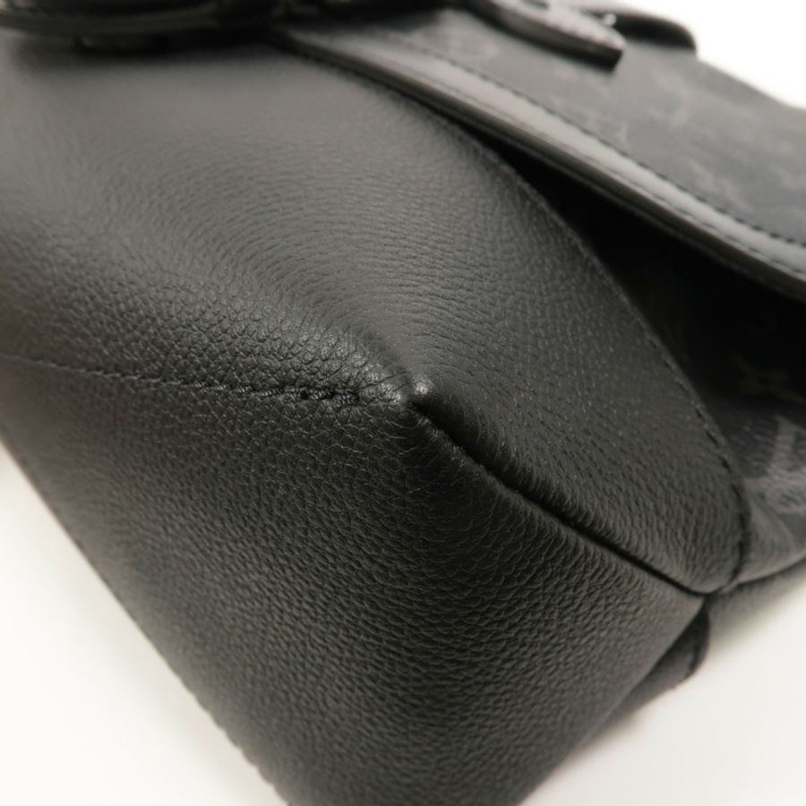 LOUIS VUITTON Monogram Eclipse Saumur Messenger肩背袋-9