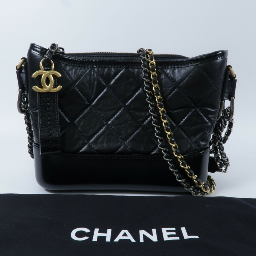 CHANEL 牛皮皮革Gabrielle Small肩背袋-8