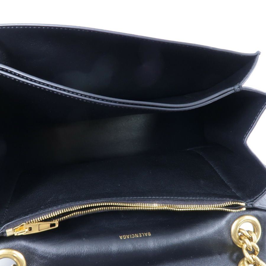 BALENCIAGA 牛皮皮革Crush Mrdium鏈帶肩背袋-4