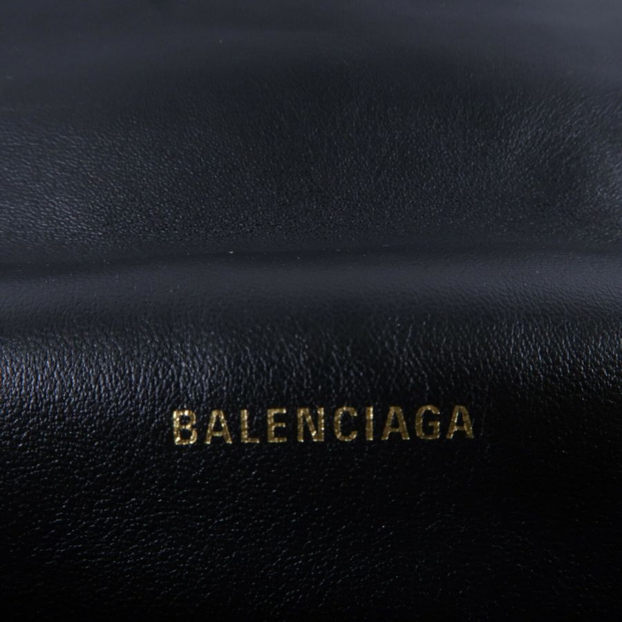 BALENCIAGA 牛皮皮革Crush Mrdium鏈帶肩背袋-5
