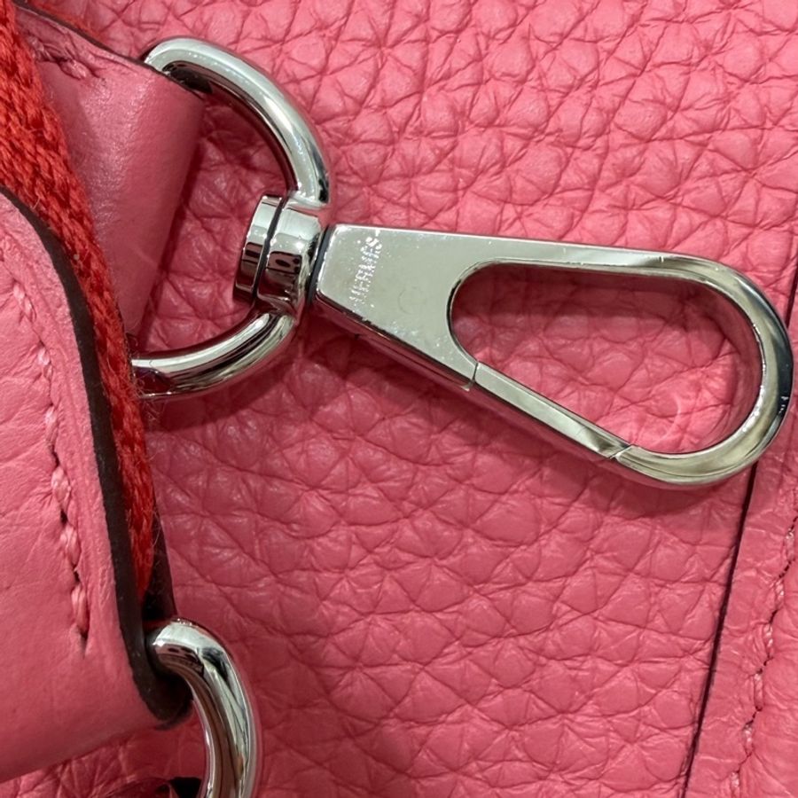 仙闆名牌精品 HERMES 愛馬仕 EVELYNE 16 AMAZONE mimi玫瑰杜鵑 胭脂紅 絲巾 斜背包 肩背包-31