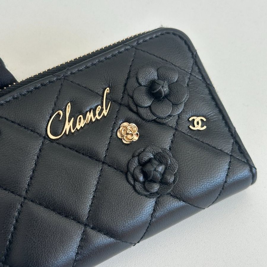 99新🆕 Chanel 香奈兒 山茶花拉鏈錢包-7