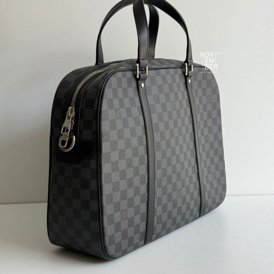 99新🆕 Louis Vuitton 路易威登 棋盤格公事包-1
