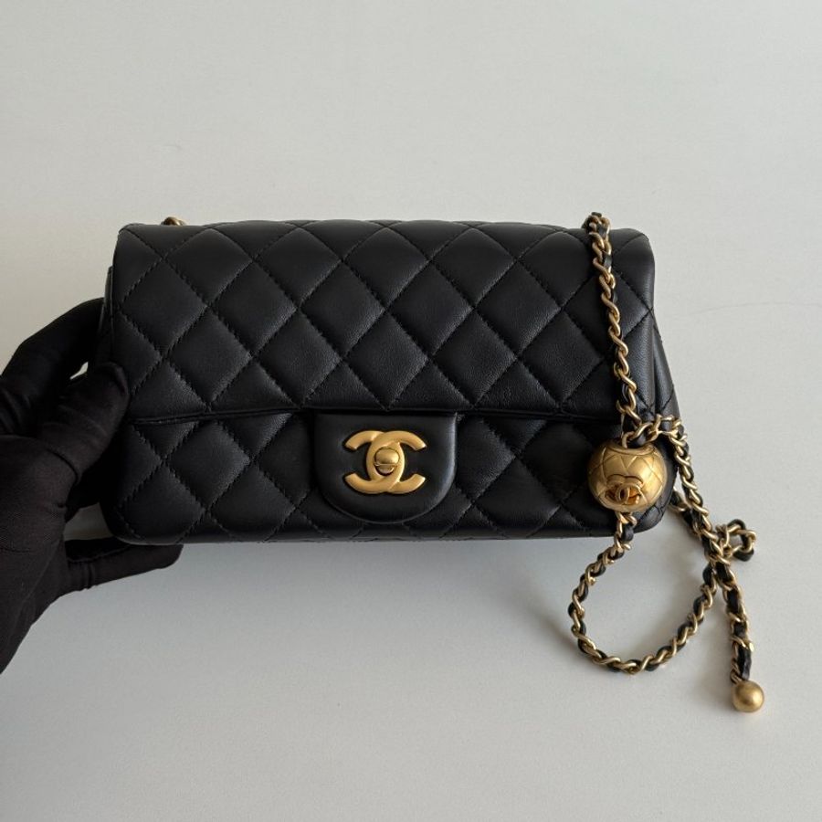 99新🆕 Chanel 香奈兒 金球 CF20 黑色金釦-6