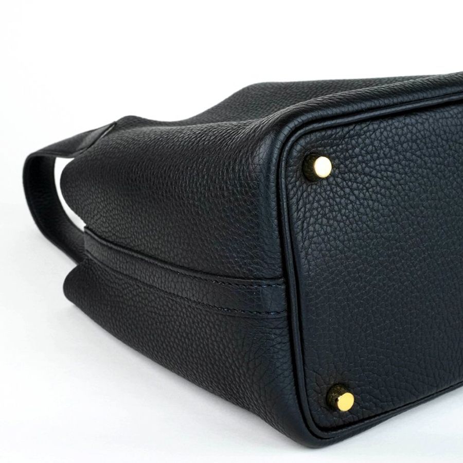 KÉSH 凱仕精品|HERMÈS Picotin Lock 18 黑色金釦菜籃子包|愛馬仕 Clemence 牛皮手提水桶包|Z刻 2021-10
