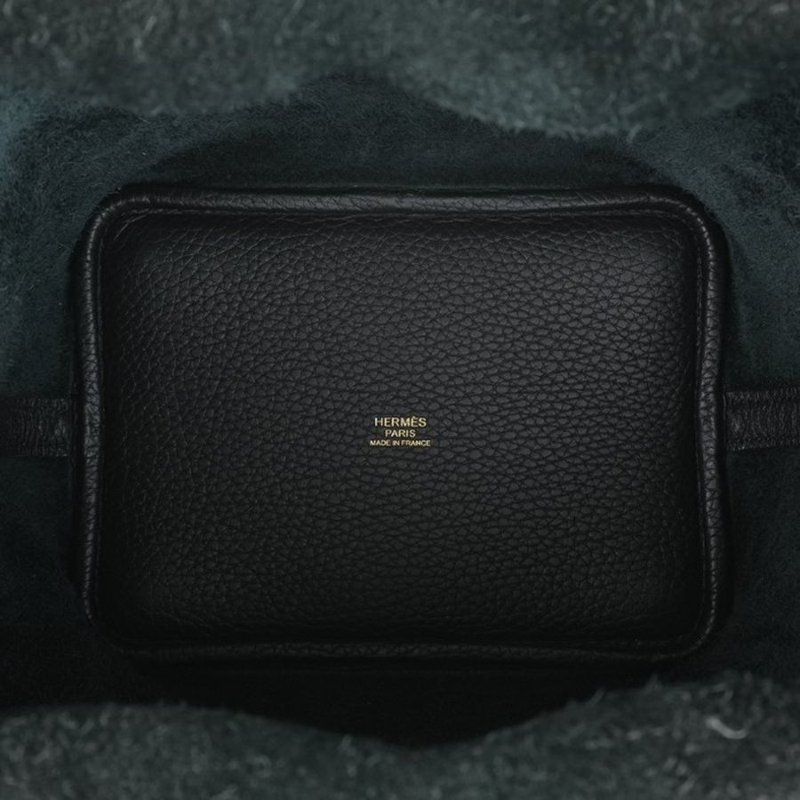 KÉSH 凱仕精品|HERMÈS Picotin Lock 18 黑色金釦菜籃子包|愛馬仕 Clemence 牛皮手提水桶包|Z刻 2021-14