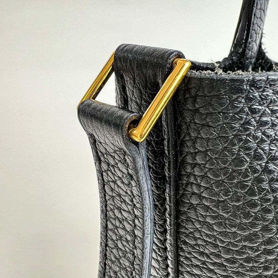 KÉSH 凱仕精品|HERMÈS Picotin Lock 18 黑色金釦菜籃子包|愛馬仕 Clemence 牛皮手提水桶包|Z刻 2021-16
