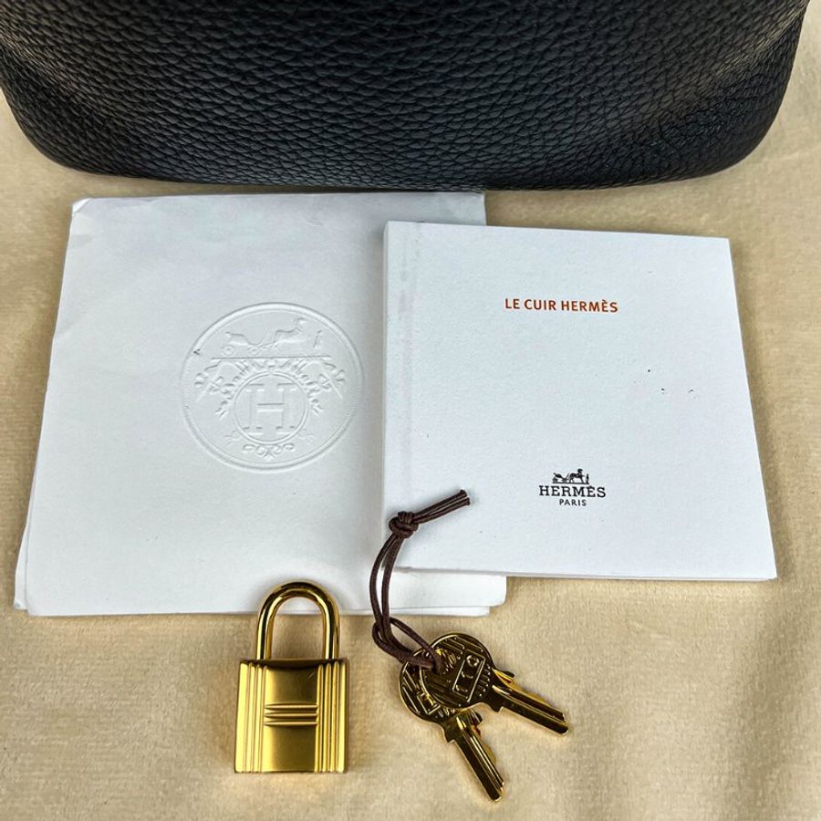 KÉSH 凱仕精品|HERMÈS Picotin Lock 18 黑色金釦菜籃子包|愛馬仕 Clemence 牛皮手提水桶包|Z刻 2021-22