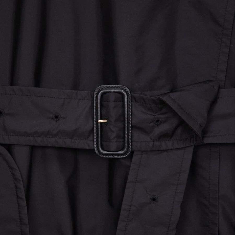 Burberry黑金双排扣防水面料风衣外套-38