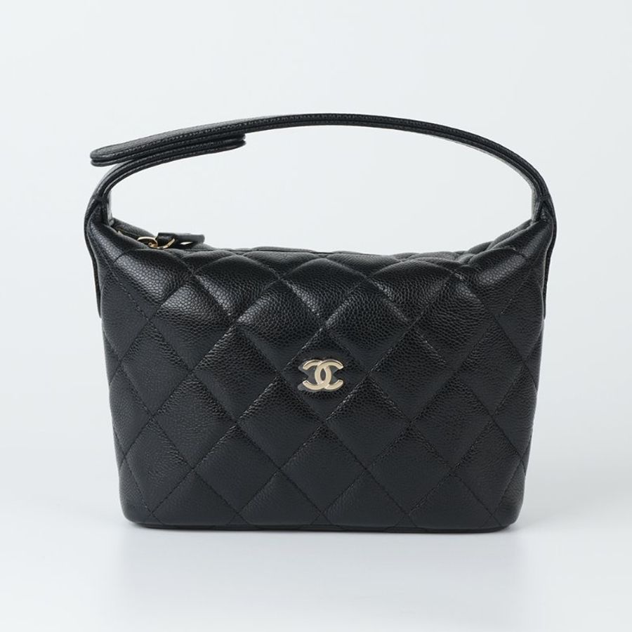 鑒定師的收藏|香奈兒 黑色金扣 迷你 HOBO 鏈帶飯盒包|CHANEL Mini Hobo Bag【 輕巧時髦.魚子醬牛皮 】-2
