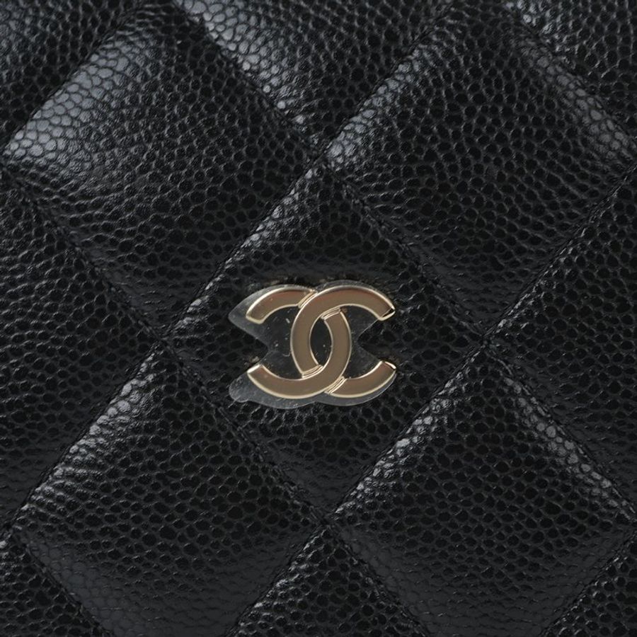 鑒定師的收藏|香奈兒 黑色金扣 迷你 HOBO 鏈帶飯盒包|CHANEL Mini Hobo Bag【 輕巧時髦.魚子醬牛皮 】-4