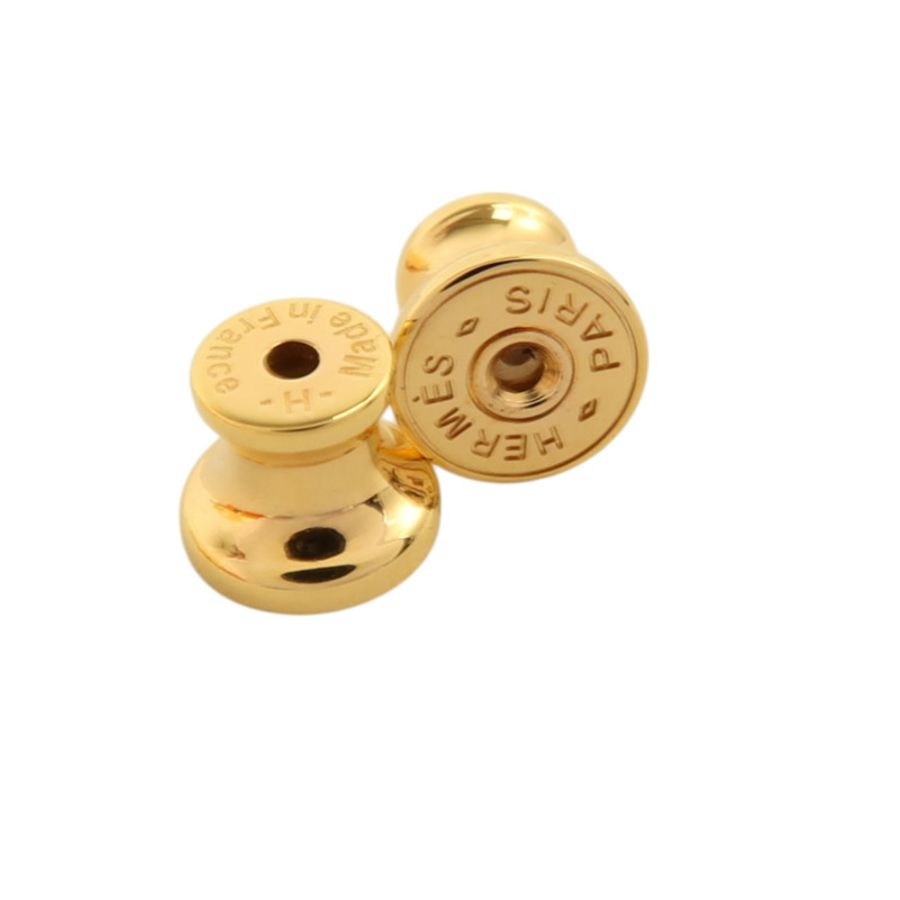 HERMES 琺瑯/金屬Mini Pop H Earrings金扣耳環-3