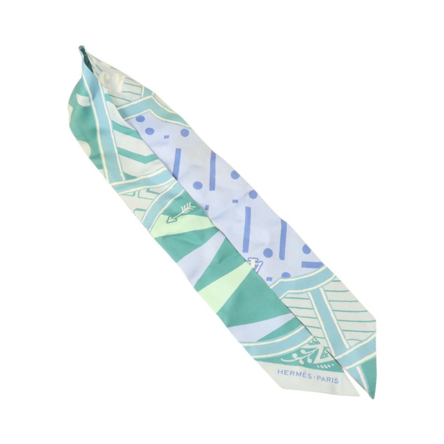HERMES 絲質Twilly絲巾-2