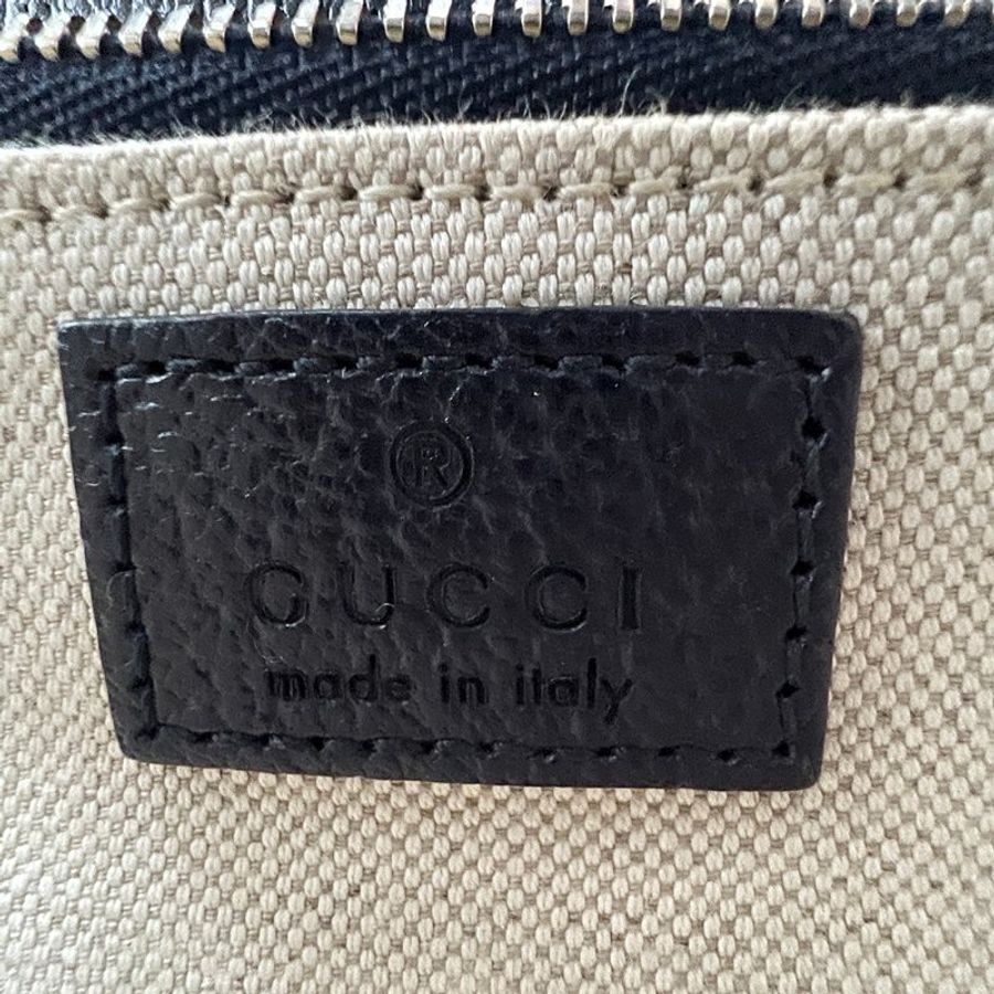 KÉSH 凱仕精品|GUCCI Horsebit 1955 老花馬銜釦肩背包|古馳 GG Supreme 帆布斜背包|午夜藍銀釦經典款-26