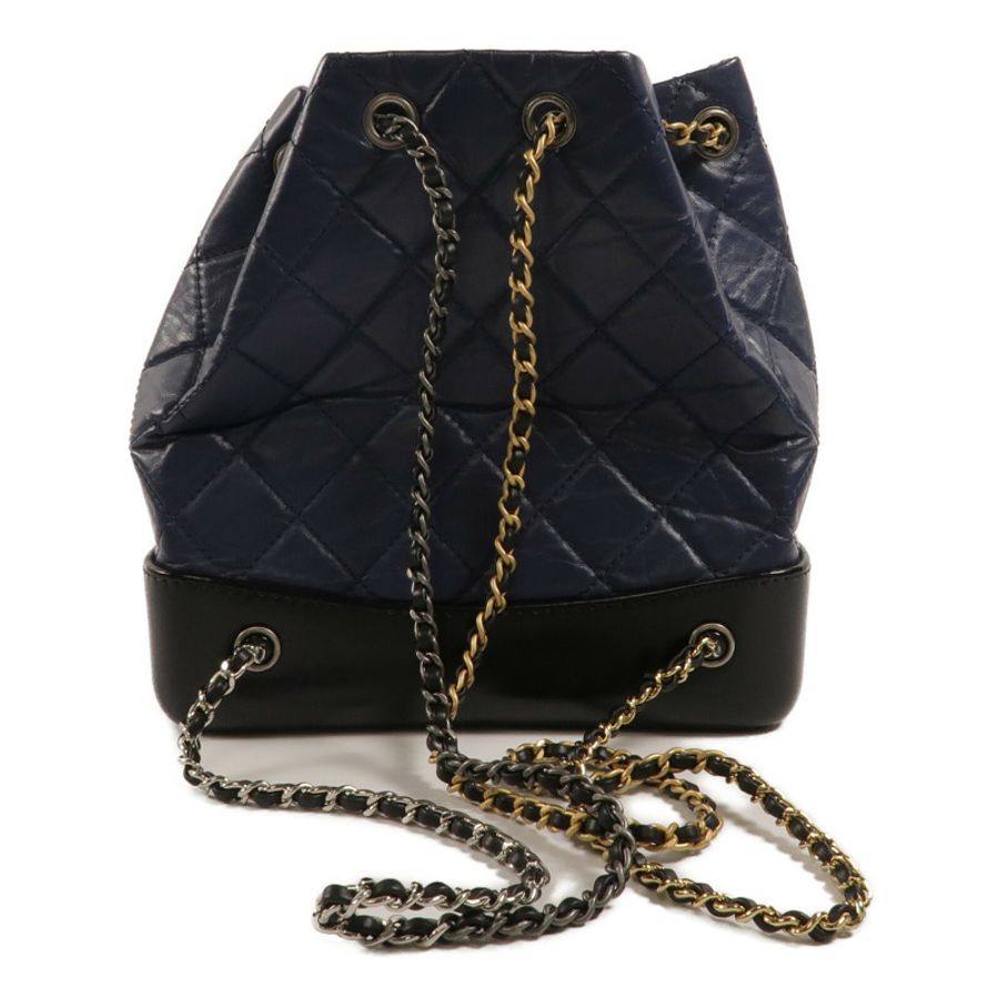 CHANEL 牛皮皮革Gabrielle BackPack鏈帶背包-2