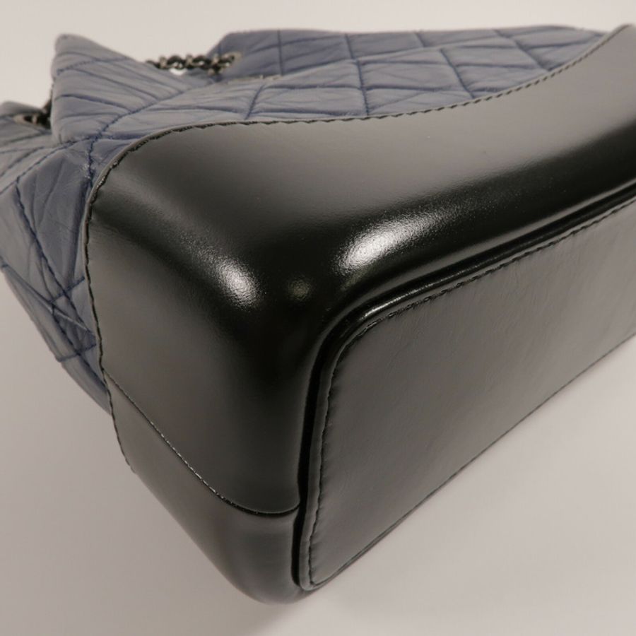 CHANEL 牛皮皮革Gabrielle BackPack鏈帶背包-10