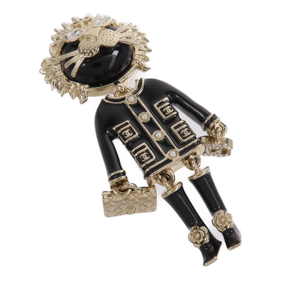 CHANEL 金屬Coco Lion Brooch胸針-2