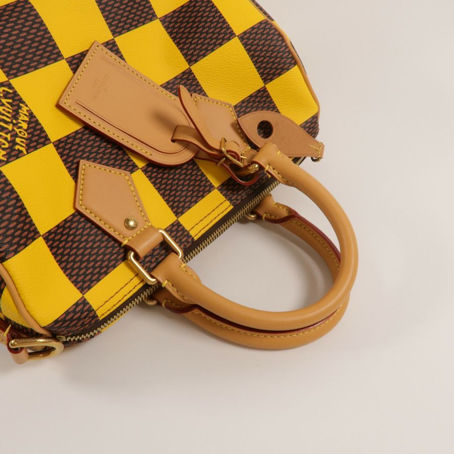 LOUIS VUITTON Damier Pop Speedy Bandouliere 25 Damier Pop手挽肩背兩用袋-10