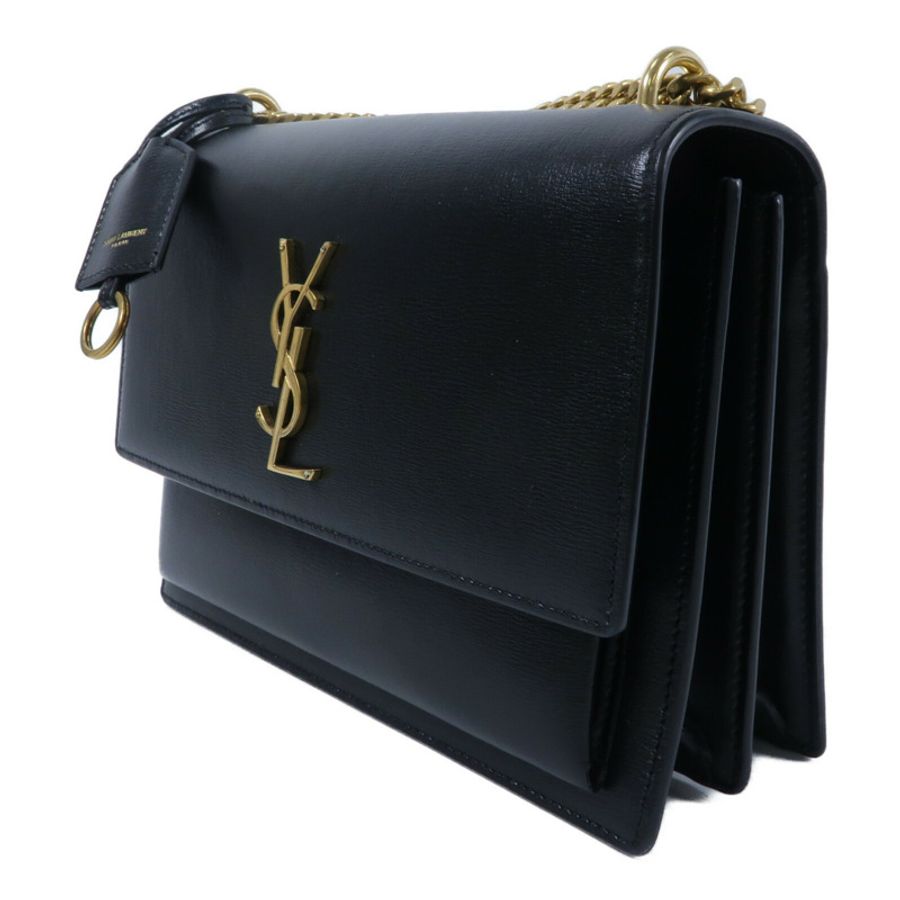 SAINT LAURENT 牛皮皮革Sunset Medium鏈帶肩背袋-2