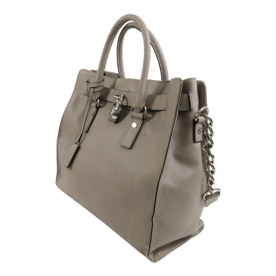 Michael Kors 牛皮皮革Hamilton Shoulder Tote鏈帶手挽肩背兩用袋-2