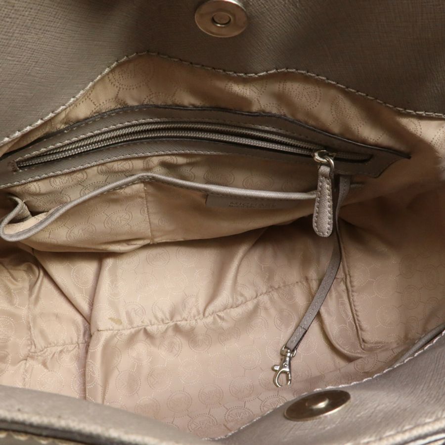 Michael Kors 牛皮皮革Hamilton Shoulder Tote鏈帶手挽肩背兩用袋-4