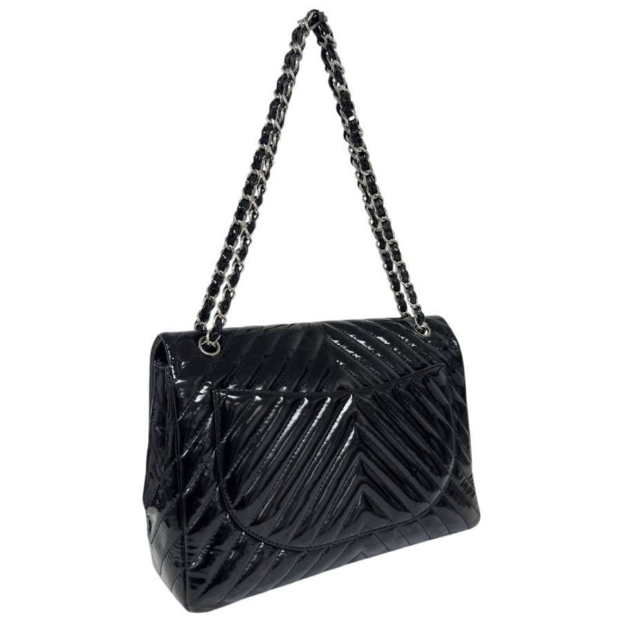 CHANEL Maxi 漆皮 特大號經典款 鏈條包-7