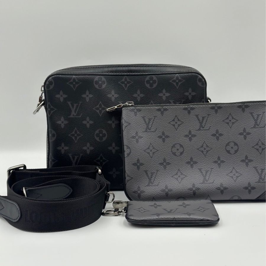 LOUIS VUITTON 路易威登 LV Trio 經典老花滿印三合一 男款 郵差包-2