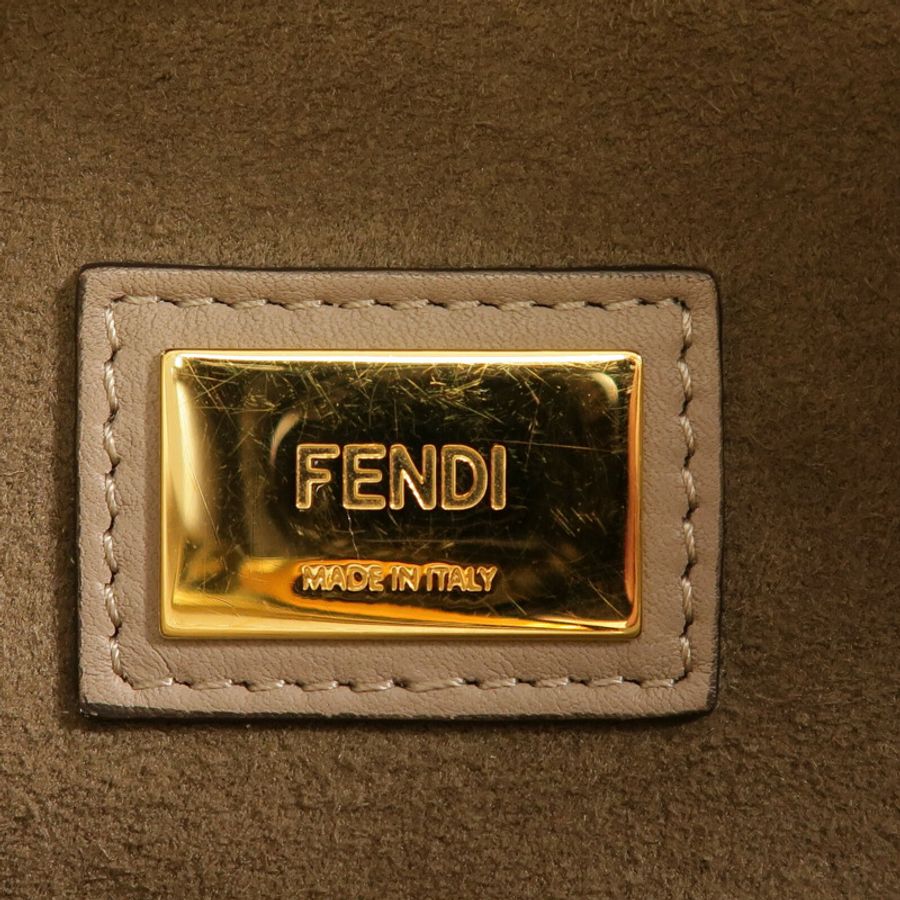 FENDI 牛皮皮革Peekaboo手挽肩背兩用袋-6