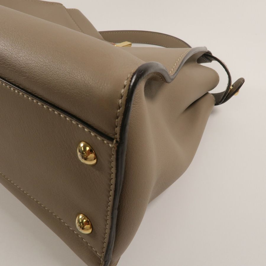 FENDI 牛皮皮革Peekaboo手挽肩背兩用袋-15